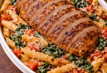 Tuscan Chicken Pasta- Low Carb Tuscan Chicken Pasta- Low Carb