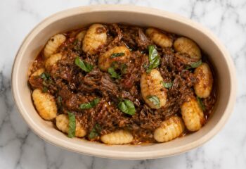 Plant Based Beef Ragu with Gnocchi DF- Vegan Plant Based Beef Ragu with Gnocchi DF- Vegan