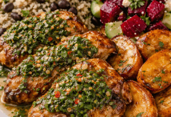 Grilled Chimichurri Chicken Thighs GF/DF - Low Carb