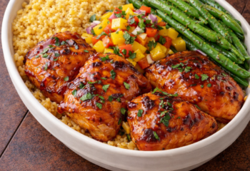 Mango Habanero Glazed Chicken- Protein Packed