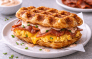 Croissant Waffle Sandwich