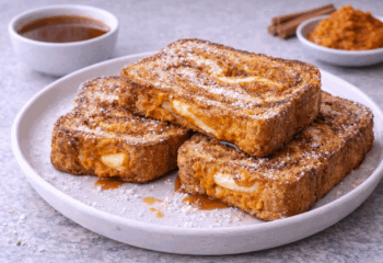Pumpkin Swirl Protein French Toast