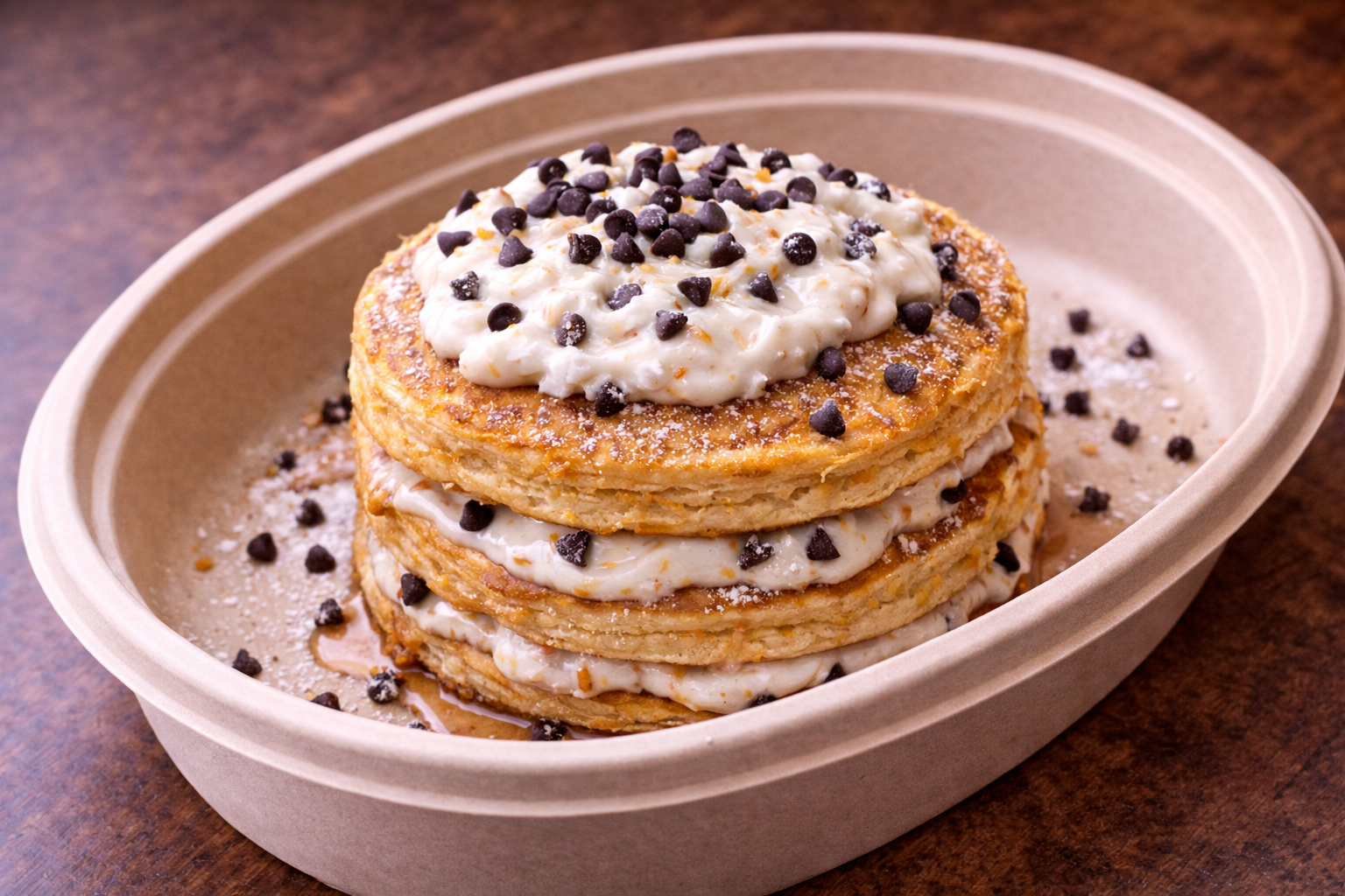Cannoli Cream Protein Pancakes