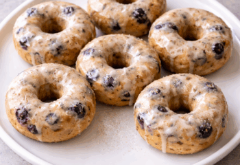 Protein Glazed Blueberry Donuts (6 Pack)