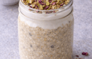 Vanilla Rose Protein Overnight Oats