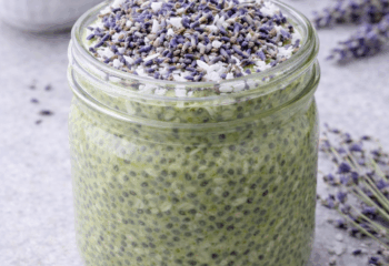Lavender Matcha Chia Pudding