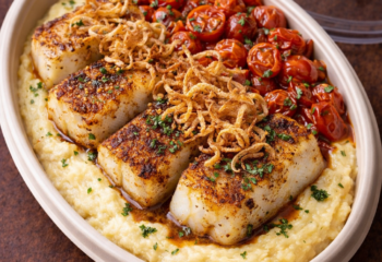 Spiced Seared Cod Medallions- Pescatarian