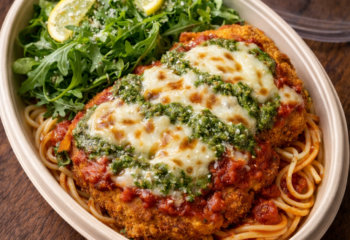Pesto Chicken Parmigiana- Mass Gainer