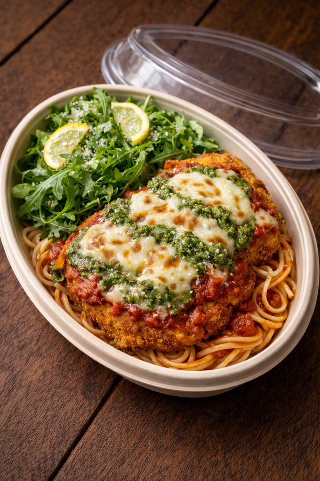 Pesto Chicken Parmigiana- Mass Gainer