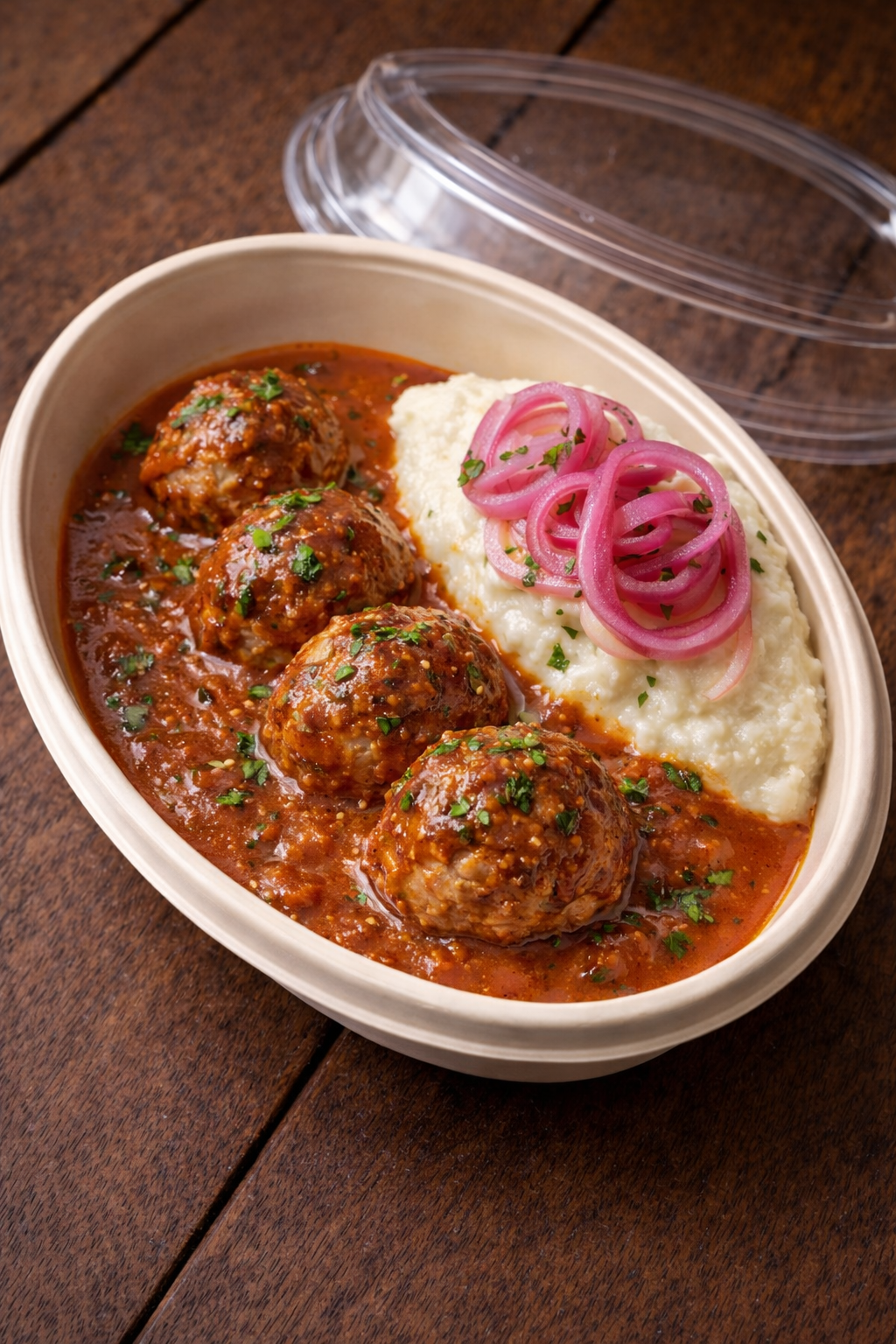 Turkey Albóndigas with Smoked Tomato Velouté - Protein Packed