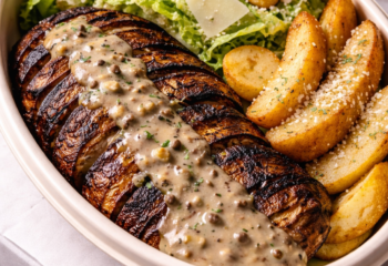 Grilled Portobello Mushroom Frites- Vegan Grilled Portobello Mushroom Frites- Vegan