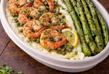 Shrimp Piccata w/ Creamy Mashed Potatoes- Pescatarian
