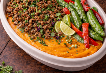 Lemongrass Ginger Ground Turkey w/ Coconut Carrot Purée - Clean & Balanced