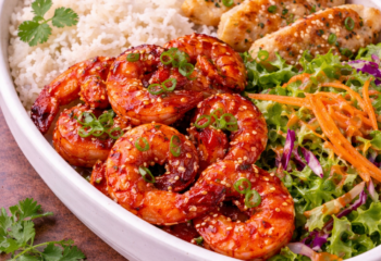 Sweet Chili Shrimp Bento Box  - Low Carb