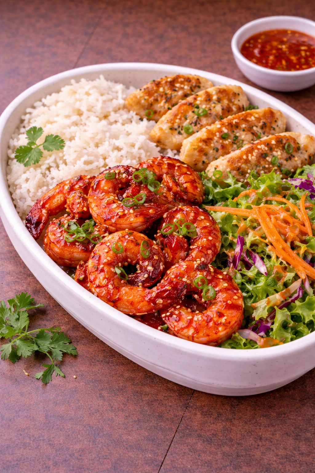Sweet Chili Shrimp Bento Box - Protein Packed