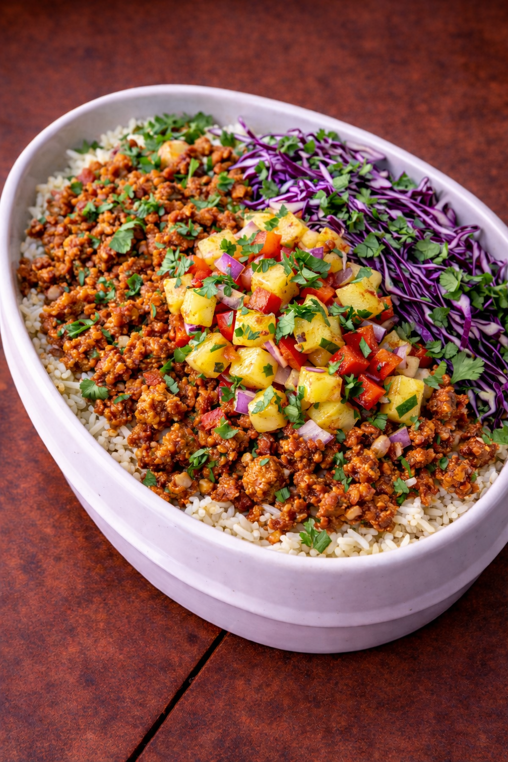 Turkey Al Pastor Bowl with Pineapple Salsa - Clean & Balanced