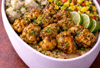 Mango Lime Glazed Cauliflower - Vegan