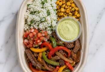 Steak Fajita Bowl (GF) - Clean & Balanced Steak Fajita Bowl (GF) - Clean & Balanced