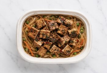 Thai Basil Tofu Noodles- Vegan